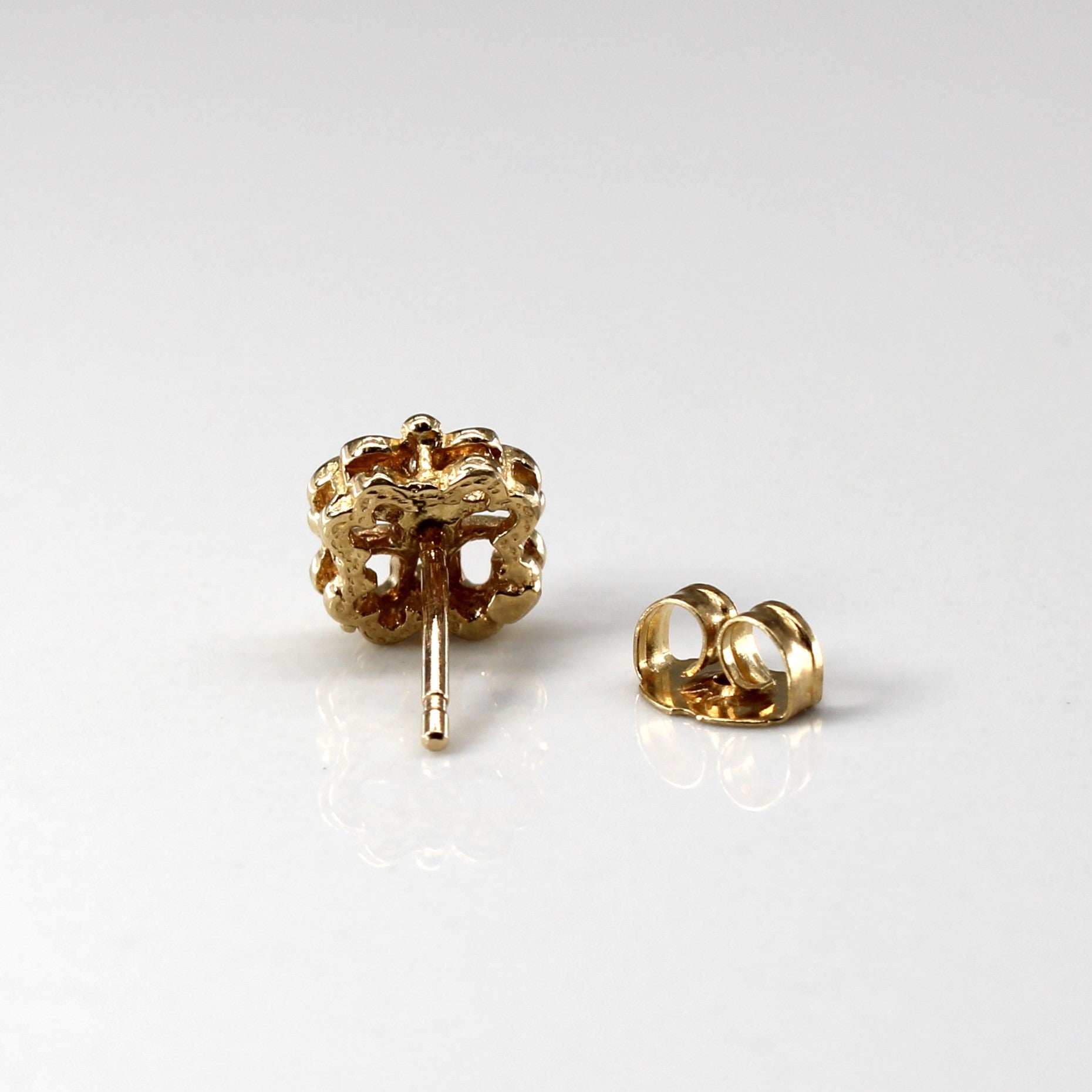 Floral Design Diamond Studs | 0.02ctw |