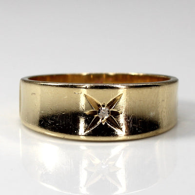Star Burst Diamond Band | 0.01ct | SZ 7 |