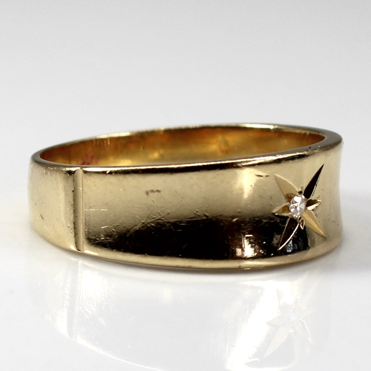Star Burst Diamond Band | 0.01ct | SZ 7 |