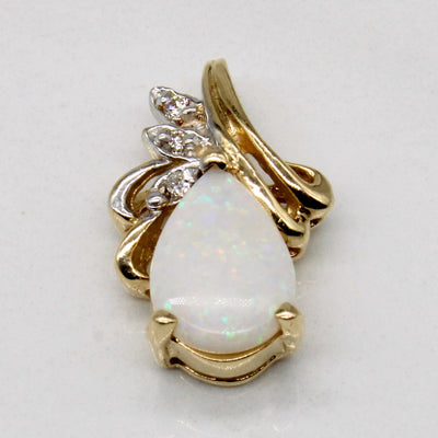 Opal & Diamond Pendant | 0.35ct, 0.024ctw |