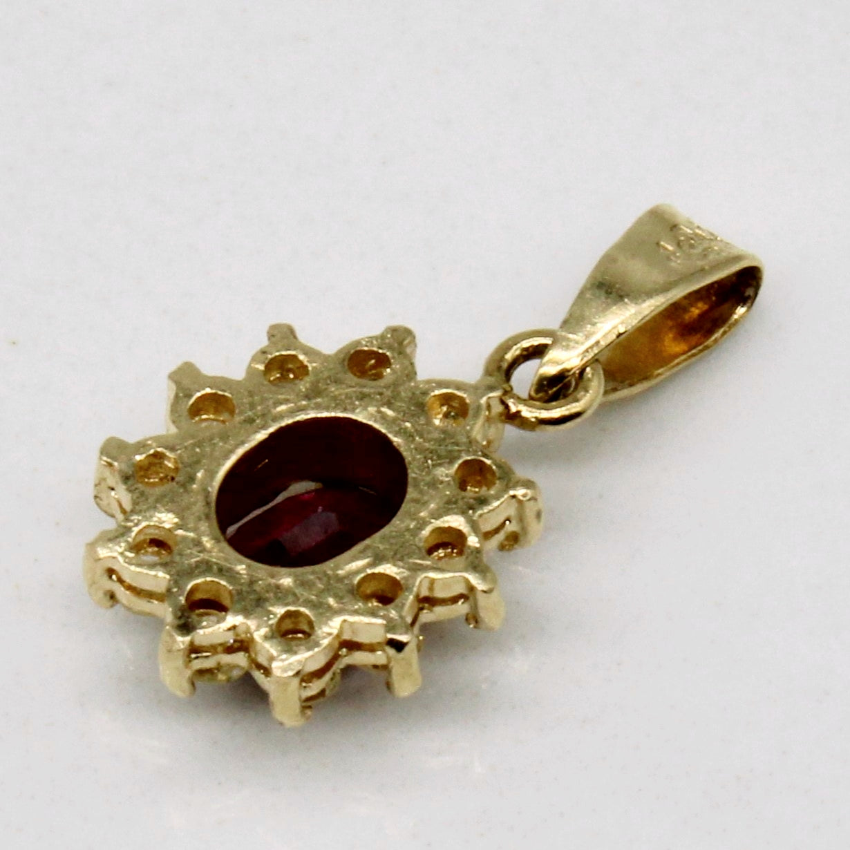 Ruby & Diamond Pendant | 0.26ct, 0.095ctw |