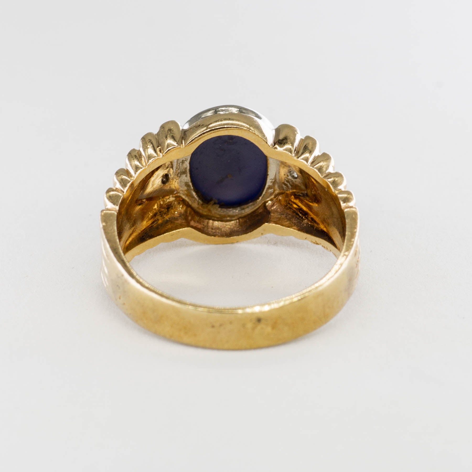 Mid Century Star Sapphire & Diamond Ring | 2.85ct, 0.02ctw | SZ 9 |