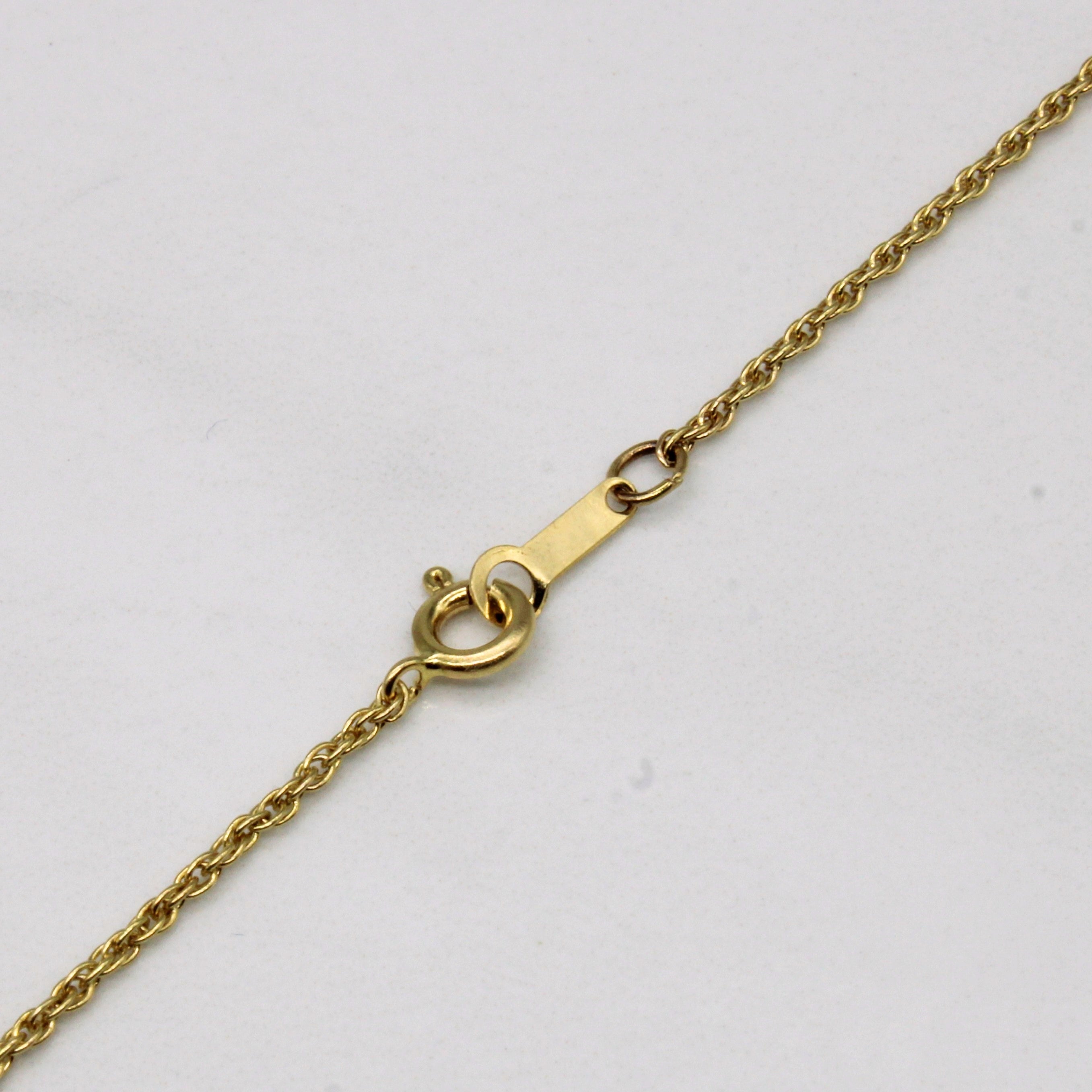 Diamond Scoop Pendant Necklace | 0.04ct | 17" |