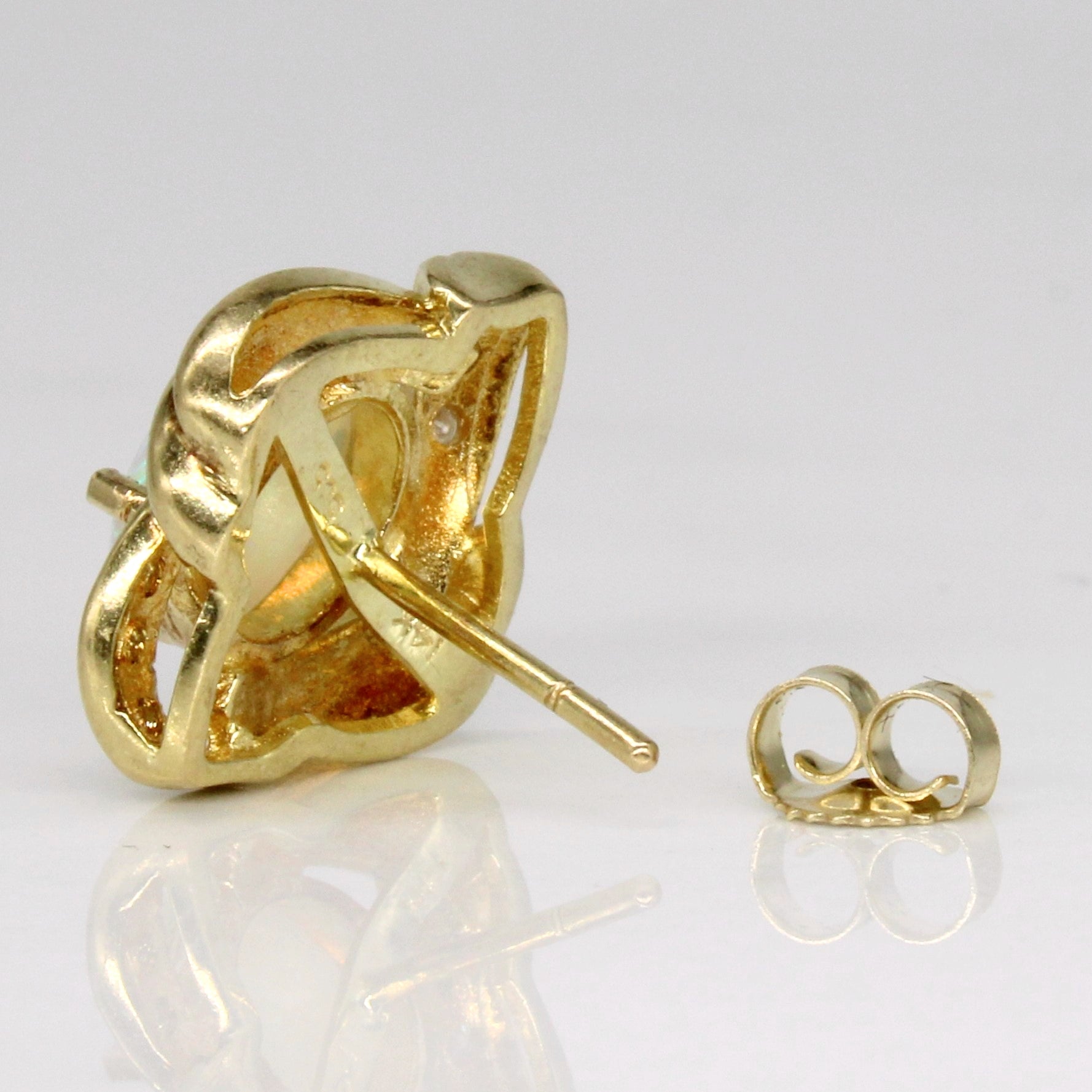 Opal & Diamond Earrings | 1.24ctw, 0.02ctw |