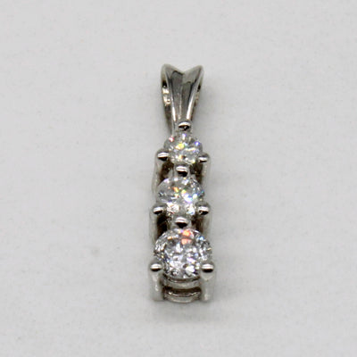 Diamond Column Pendant | 0.25ctw |