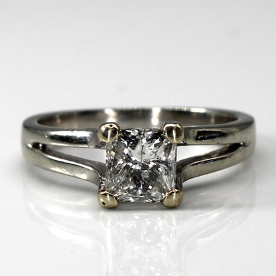 Solitaire Princess Canadian Diamond Ring | 1.24ct I1 G/H | SZ 7 |
