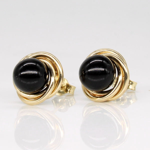 Onyx Sphere Earrings | 2.20ctw |