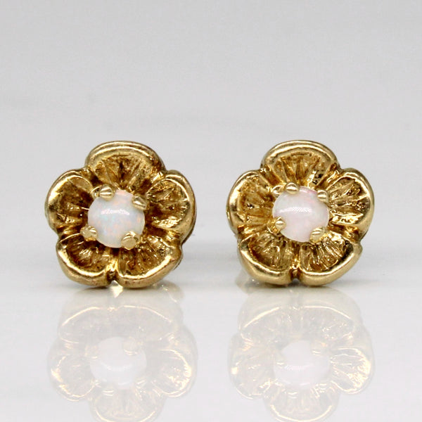 Opal Flower Earrings | 0.10ctw |