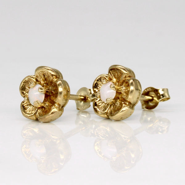 Opal Flower Earrings | 0.10ctw |