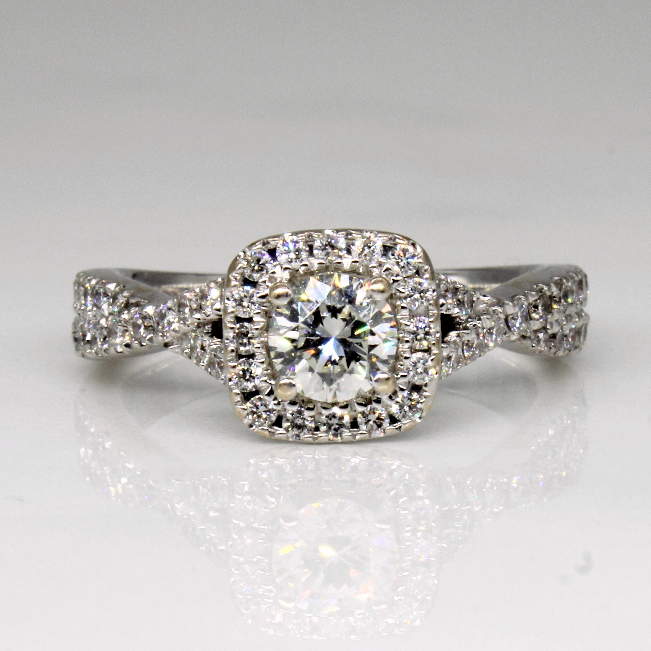VERA WANG Diamond & Synthetic Sapphire Engagement Ring | 1.05ctw, 0.10ctw | SZ 6.25 |
