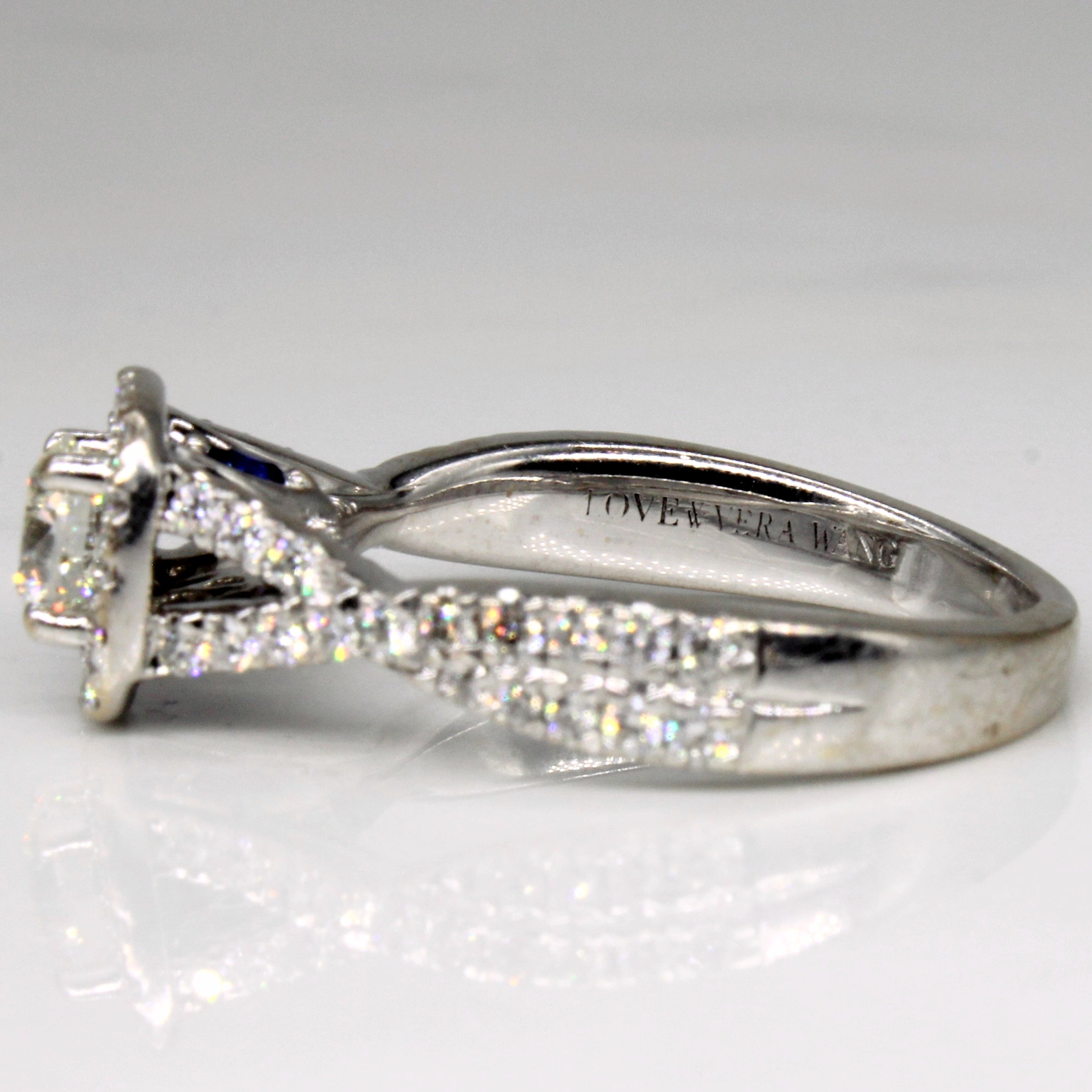 VERA WANG Diamond & Synthetic Sapphire Engagement Ring | 1.05ctw, 0.10ctw | SZ 6.25 |