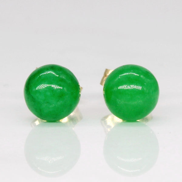 Jadeite Sphere Earrings | 2.40ctw |