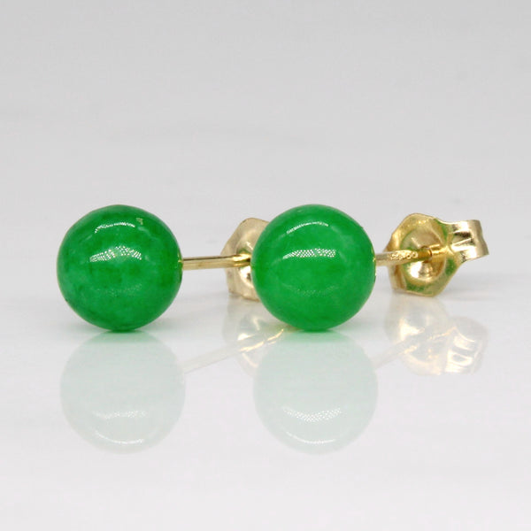 Jadeite Sphere Earrings | 2.40ctw |