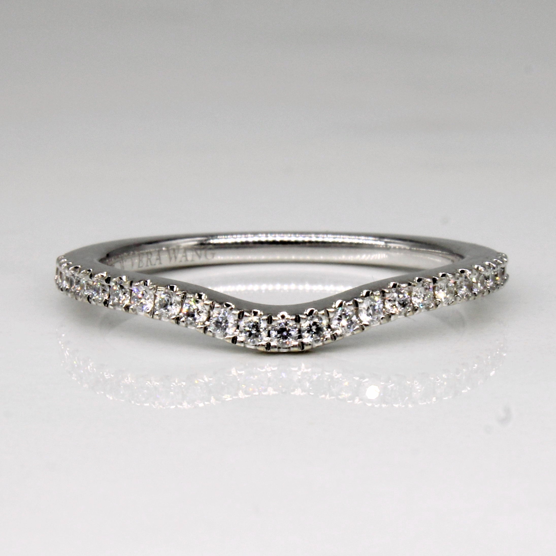 'Vera Wang' Diamond Contour Wedding Band | 0.13ctw | SZ 6.25 |