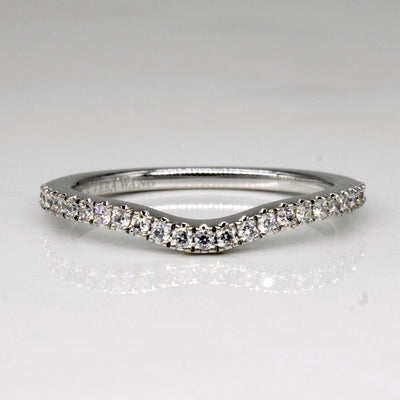 'Vera Wang' Diamond Contour Wedding Band | 0.13ctw | SZ 6.25 |