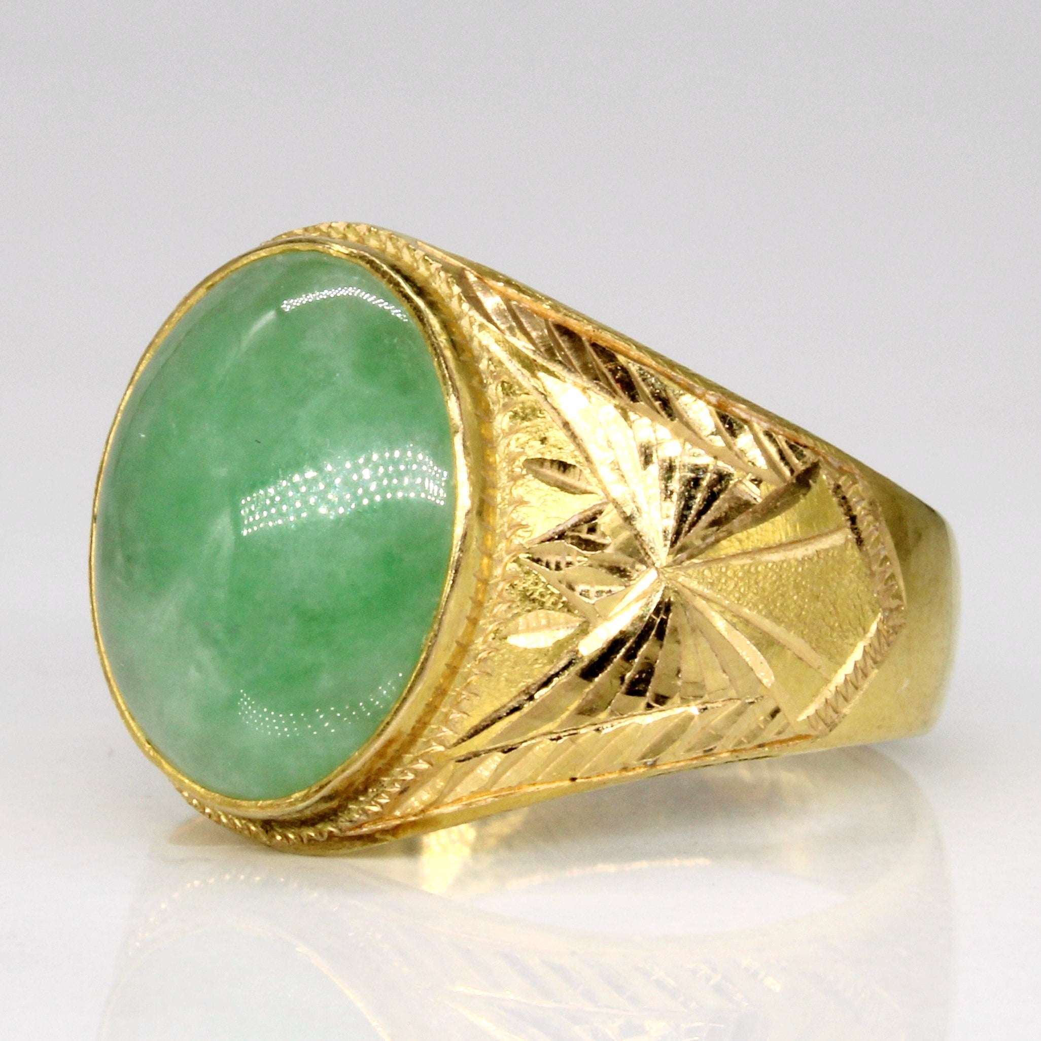 Jadeite Cocktail Ring | 4.60ct | SZ 8 |