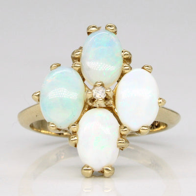Opal & Diamond Cocktail Ring | 1.60ctw, 0.01ct | SZ 4.75 |