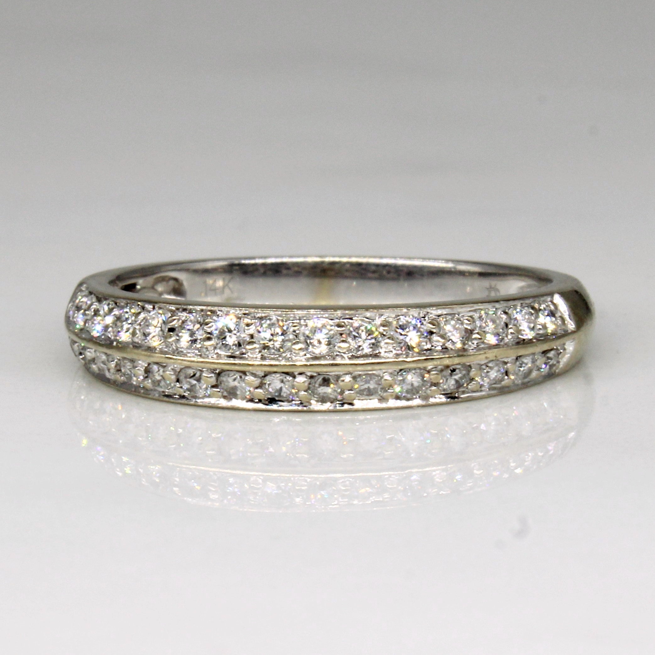Bague en diamant | 0,30 ct | Taille 6,75 | 