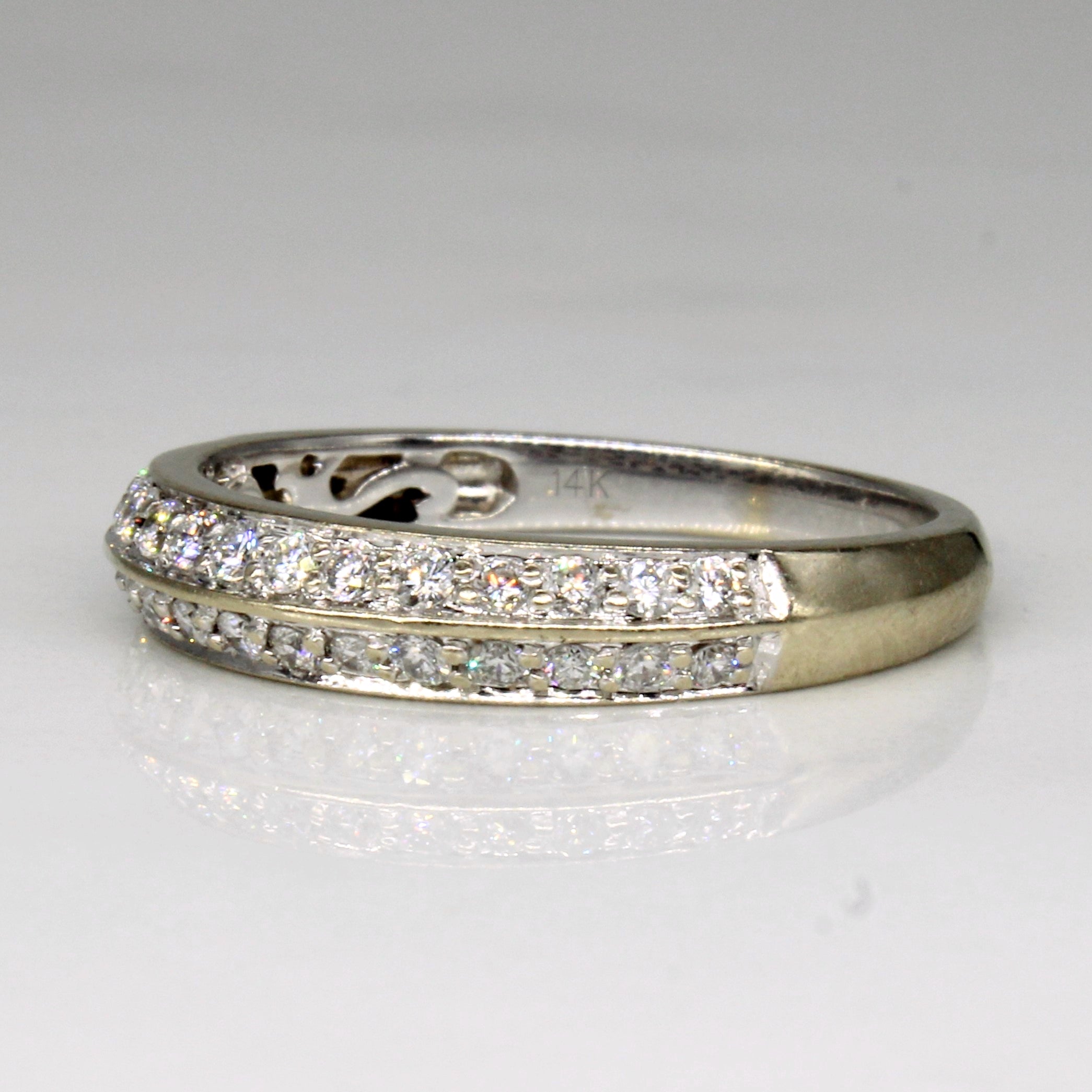 Bague en diamant | 0,30 ct | Taille 6,75 | 