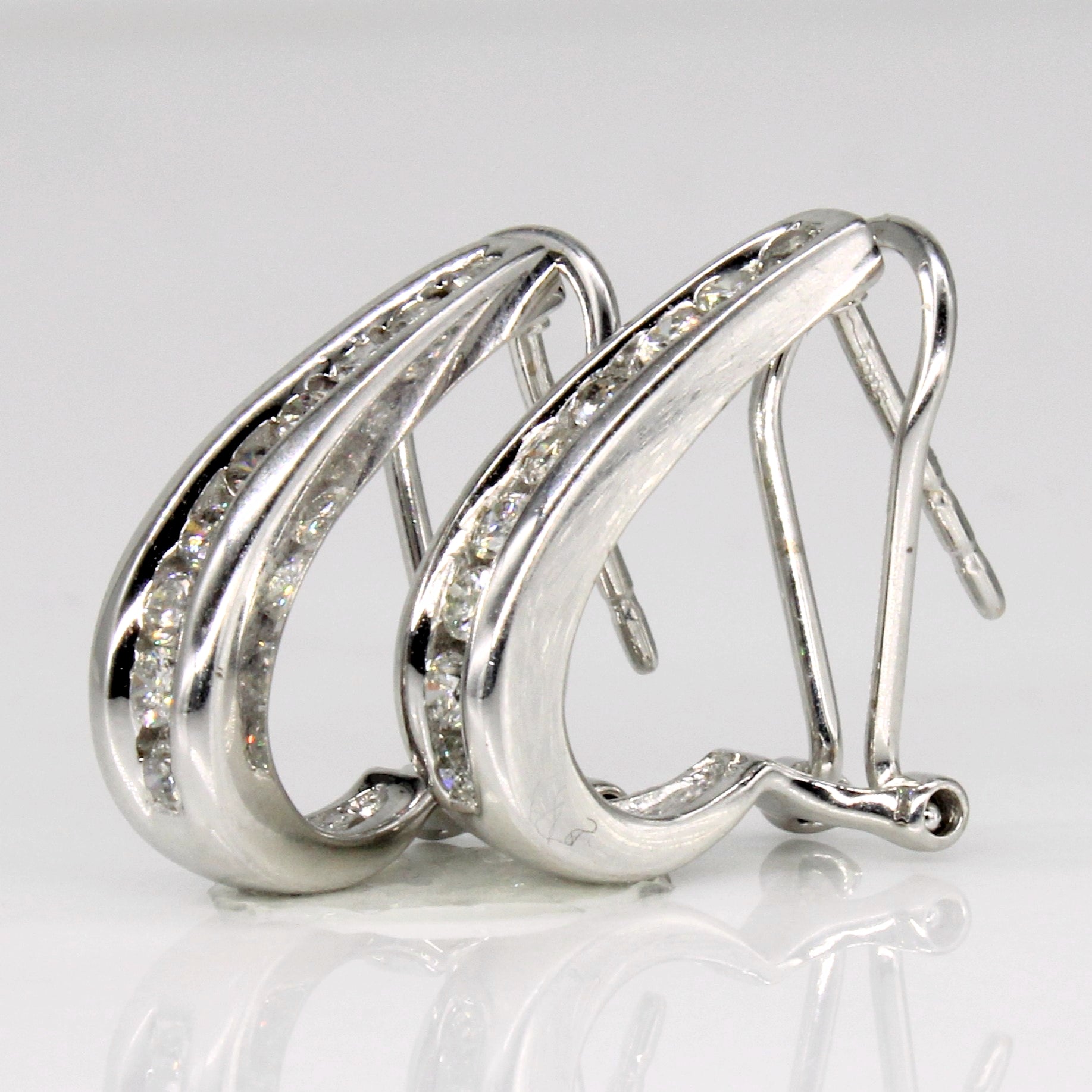 Channel Set Diamond Earrings | 0.26ctw |