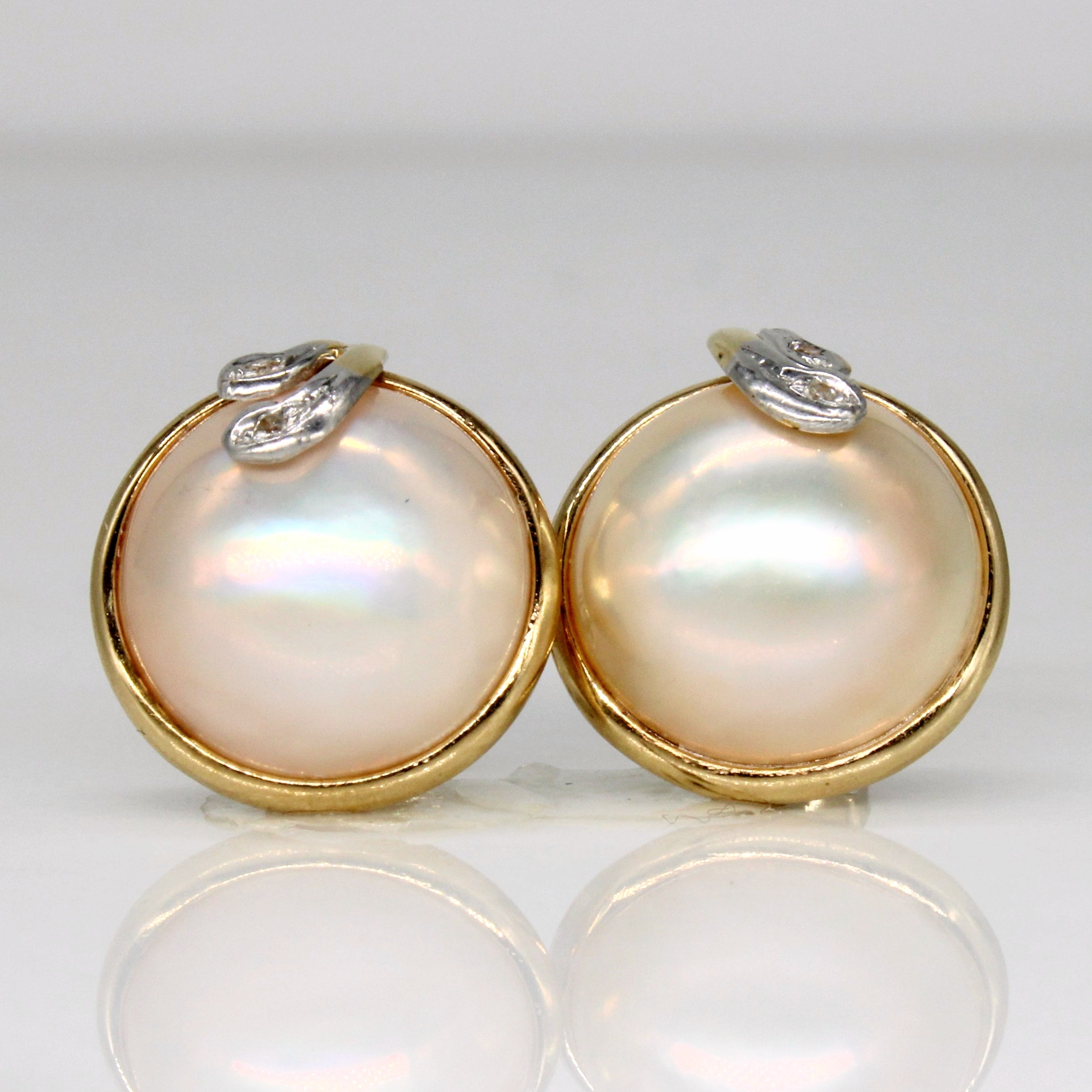 Pearl & Diamond Earrings | 0.02ctw |