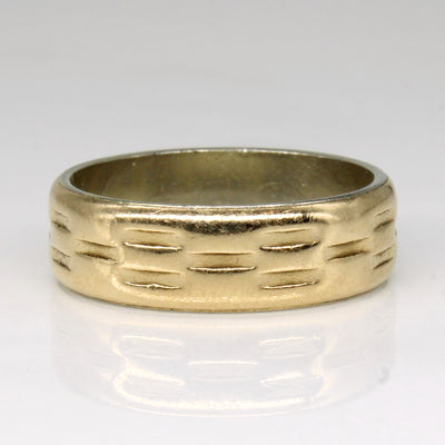 Vintage Canadian 14k Textured Gold Band | SZ 6.75 |