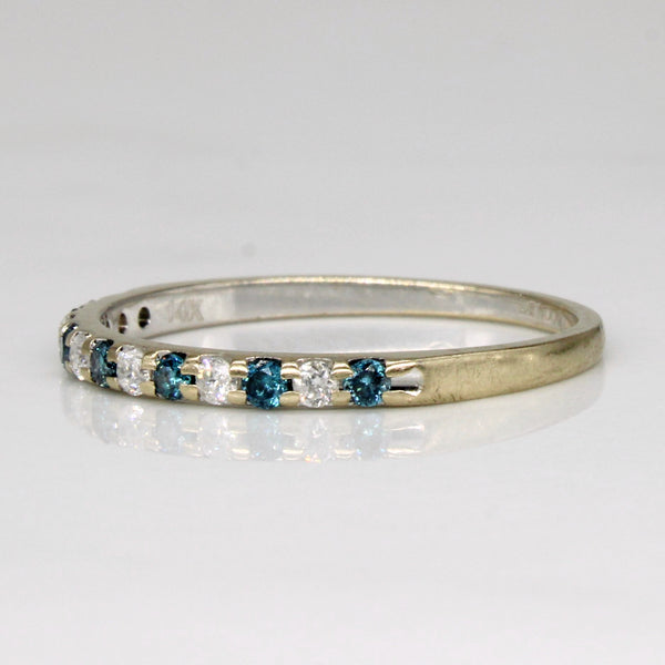Blue & White Diamond Ring | 0.13ctw, 0.12ctw | SZ 6.75 |