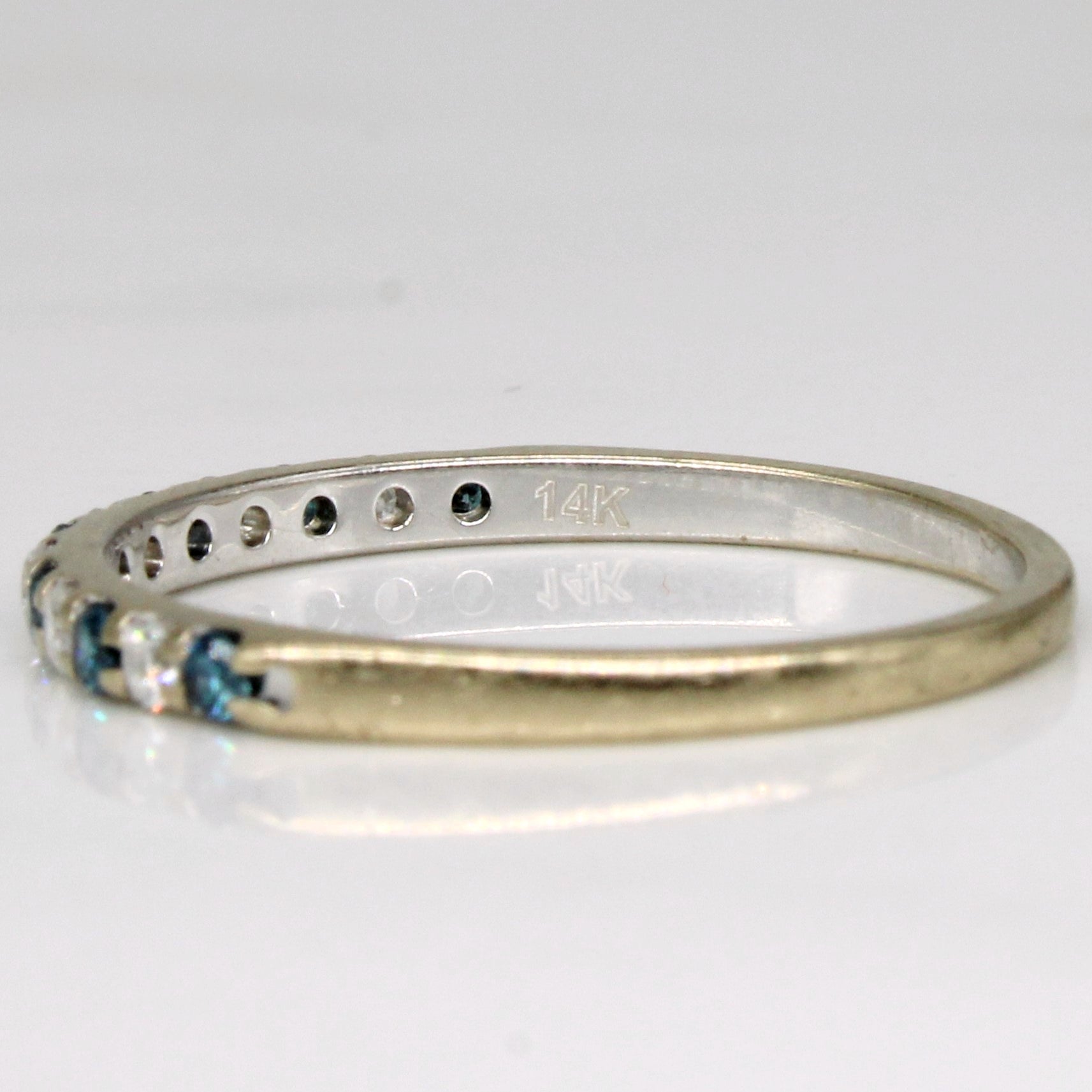 Blue & White Diamond Ring | 0.13ctw, 0.12ctw | SZ 6.75 |