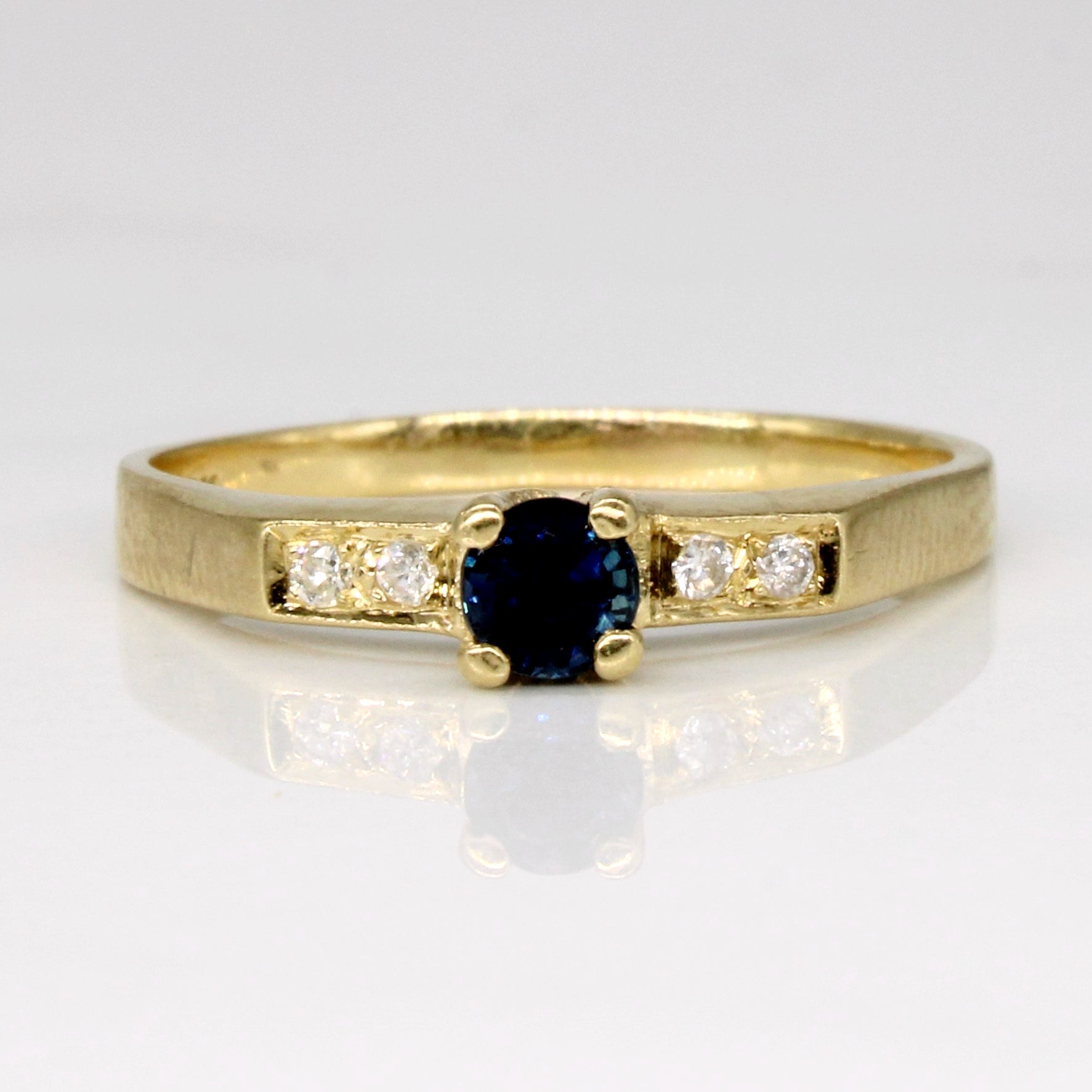 Sapphire & Diamond Ring | 0.18ct, 0.04ctw | SZ 7.25 |