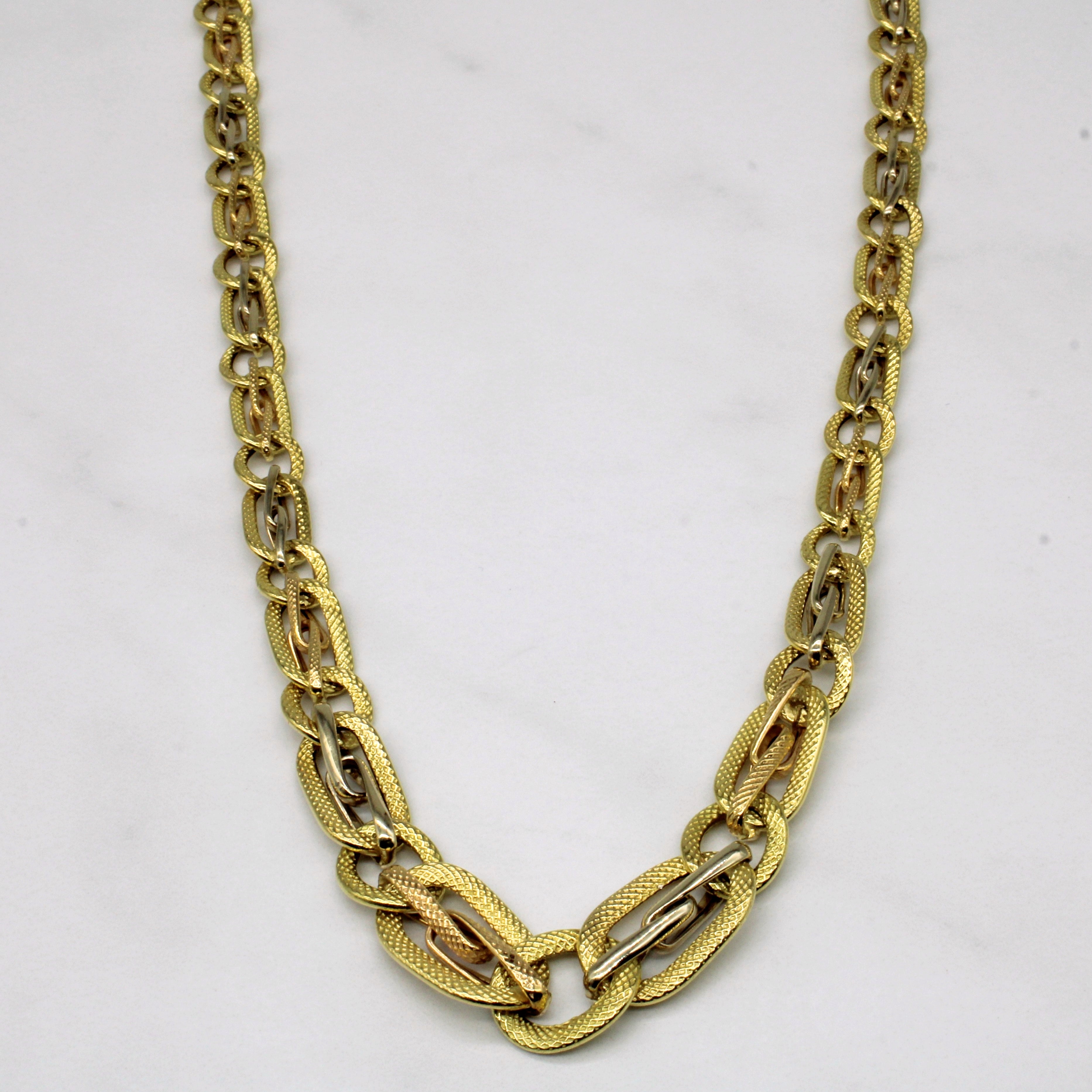 Italian 18k Yellow Gold Necklace | 18" |