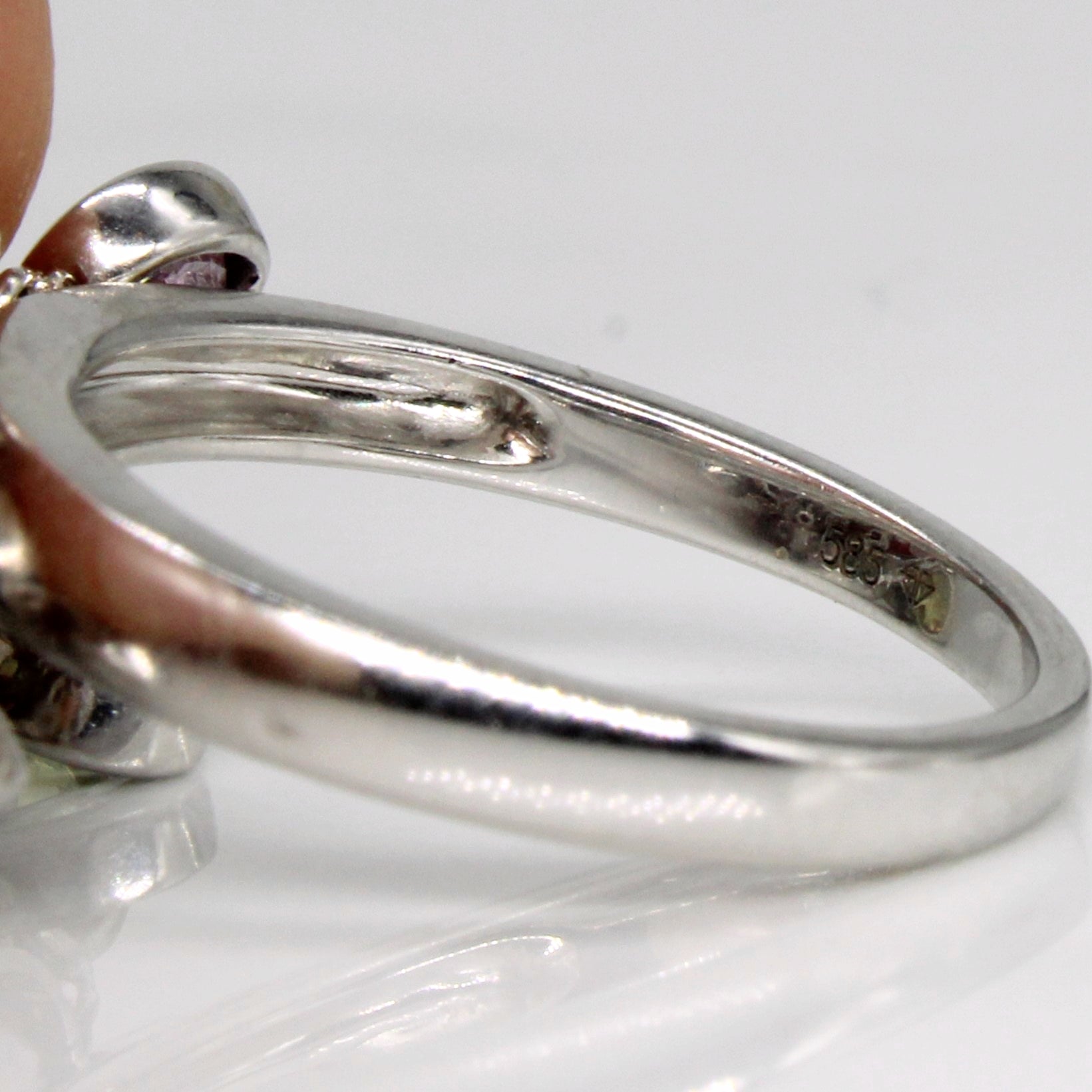 Multi Colour Sapphire & Diamond Charm Ring | 3.00ctw, 0.05ctw | SZ 6.5 |