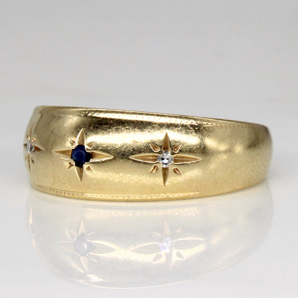 Sapphire & Diamond Ring | 0.03ct, 0.02ctw | SZ 10.25 |