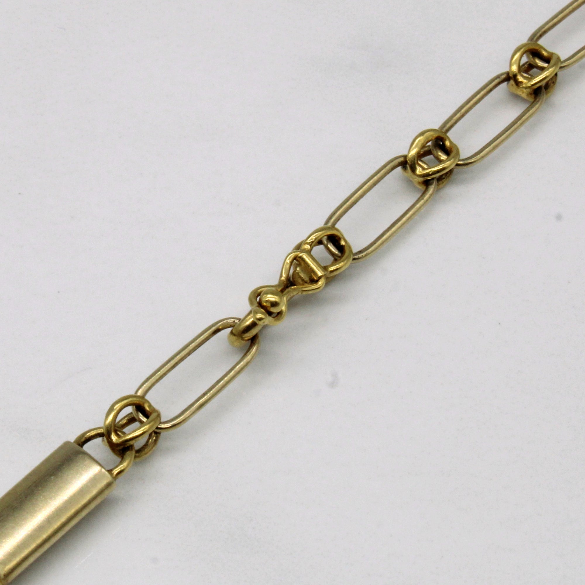 18k Yellow Gold Unique Link Necklace | 24