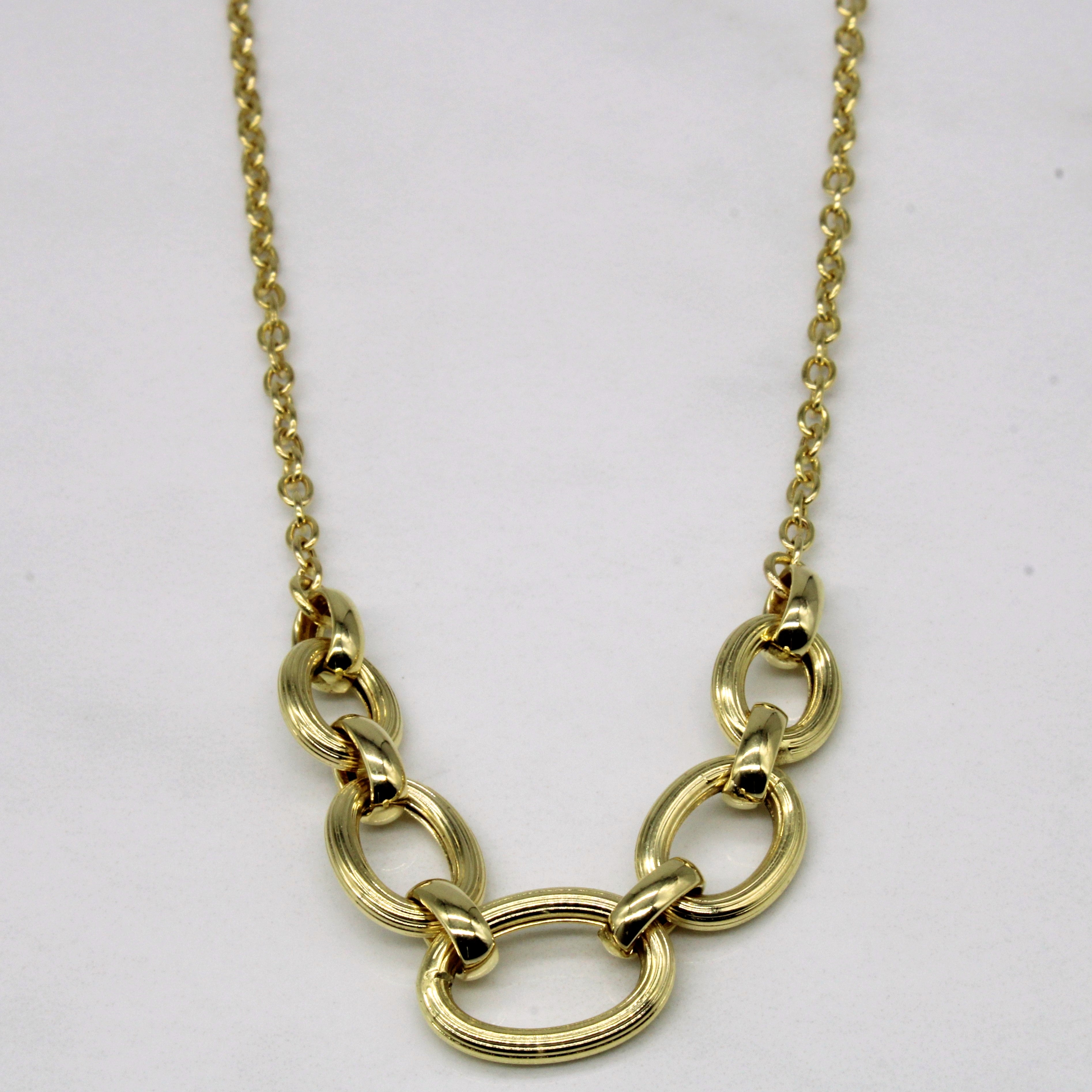 14k Yellow Gold Necklace | 18" |