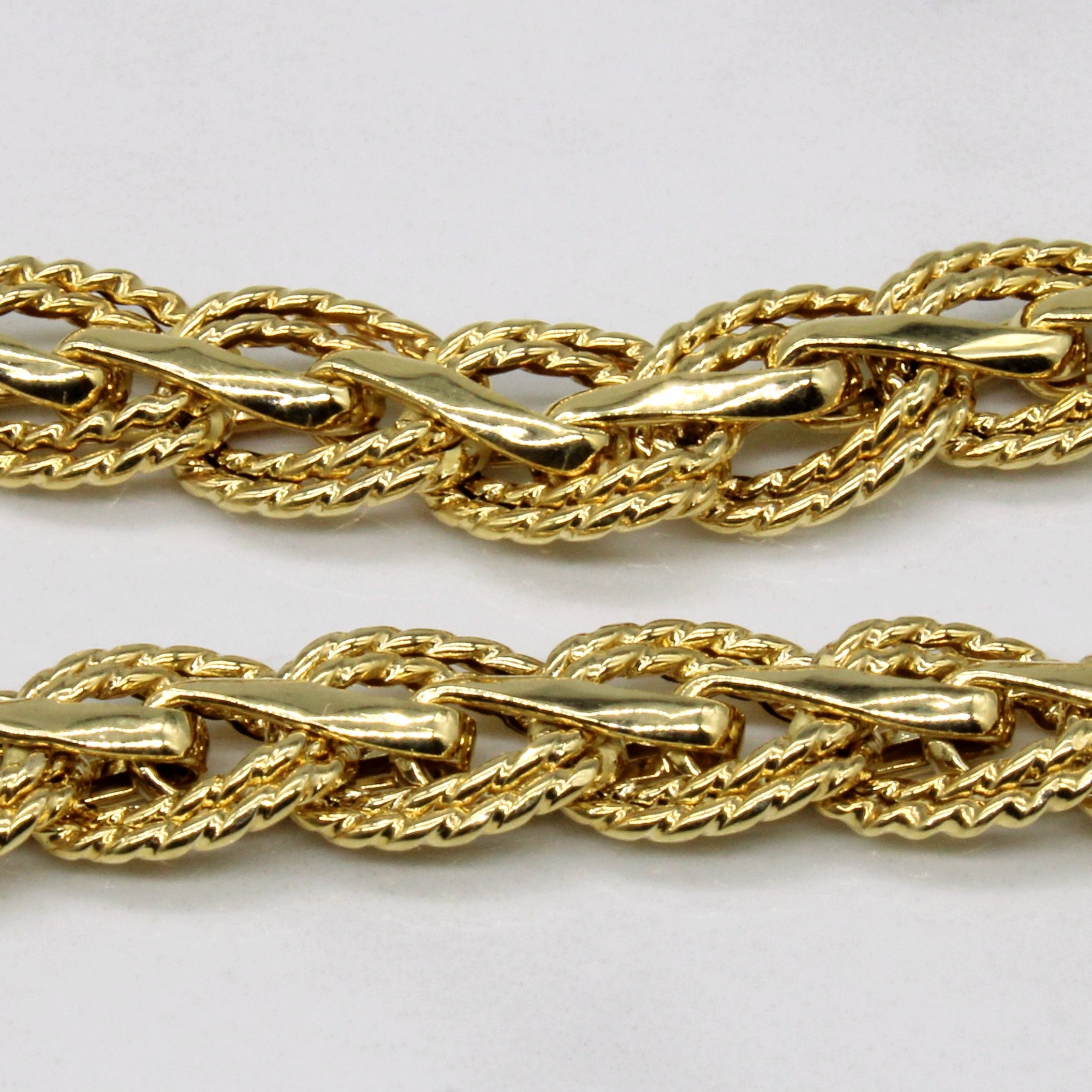 14k Yellow Gold Woven Chain | 18" |