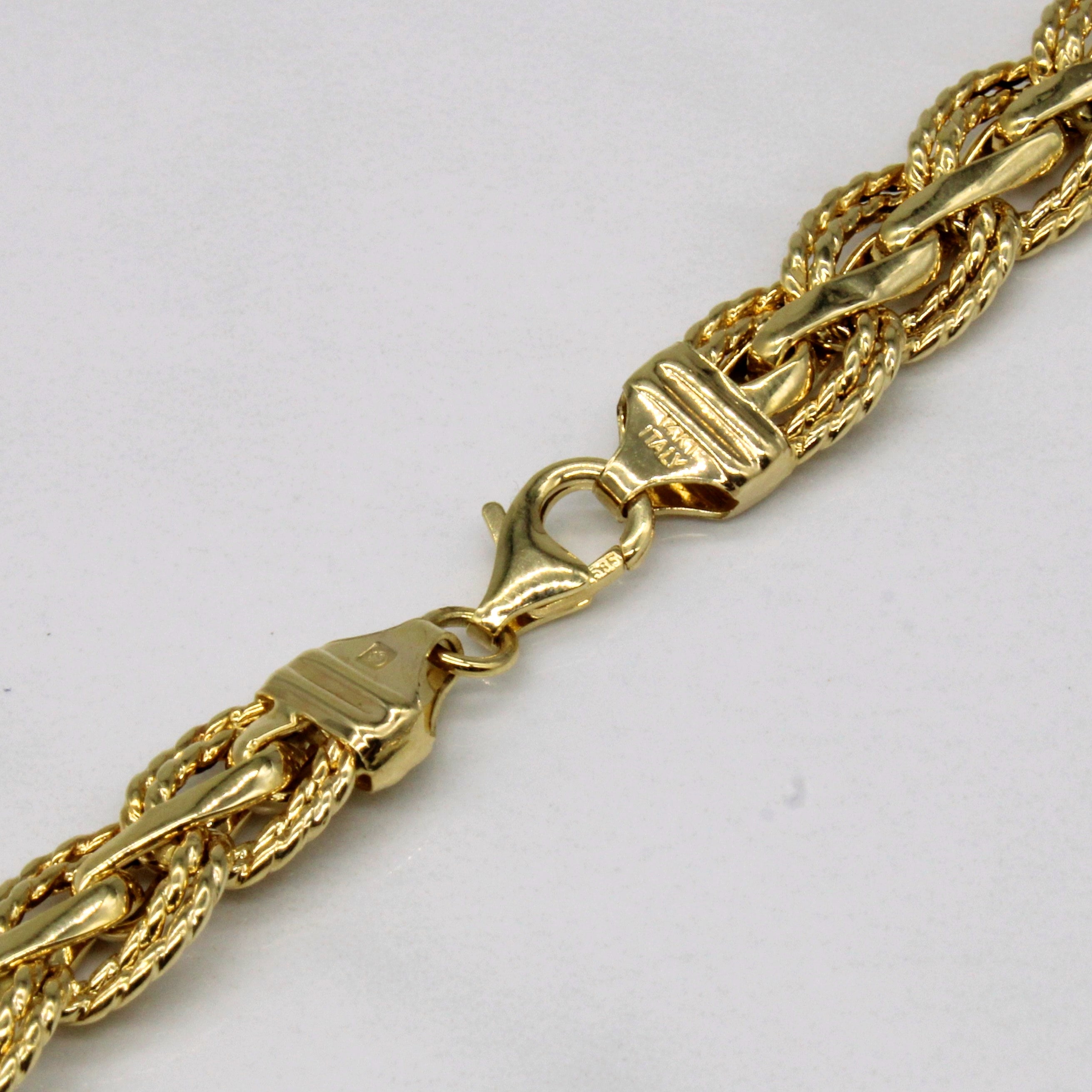 14k Yellow Gold Woven Chain | 18" |