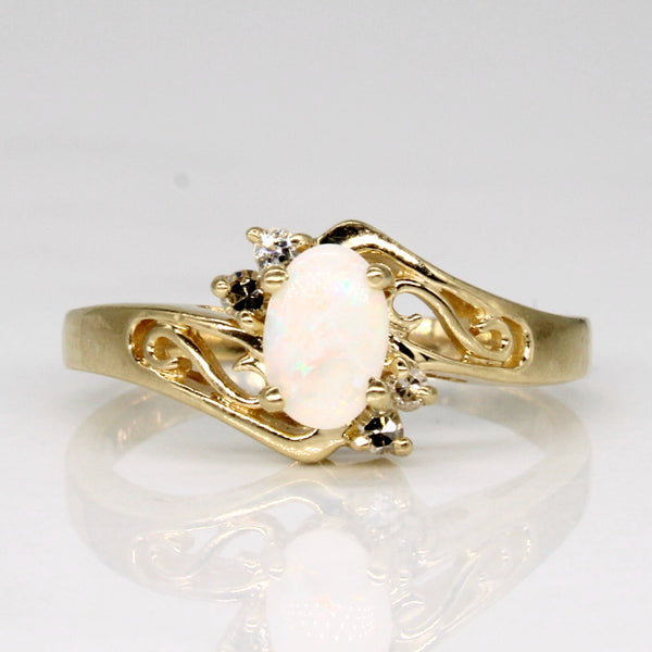 Opal & Diamond Ring | 0.18ct, 0.002ctw | SZ 4.5 |