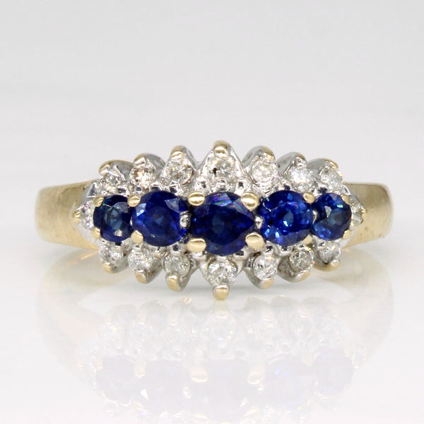 Sapphire & Diamond Ring | 0.55ctw, 0.14ctw | SZ 5.25 |