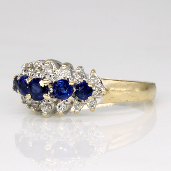 Sapphire & Diamond Ring | 0.55ctw, 0.14ctw | SZ 5.25 |