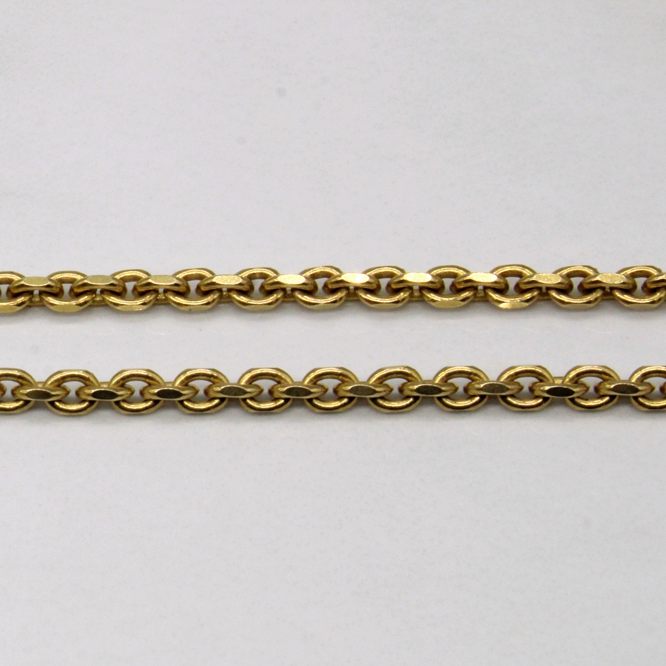 14k Yellow Gold Oval Link Chain | 18" |