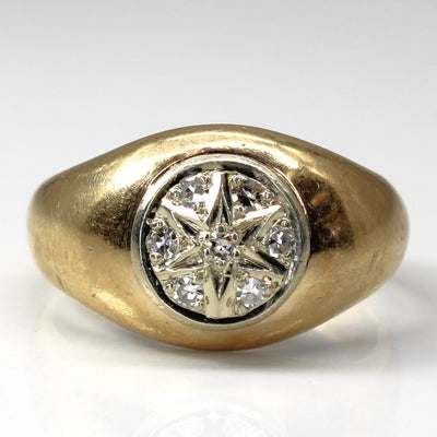 Star Dome Diamond Ring | 0.17ctw | SZ 8.75 |