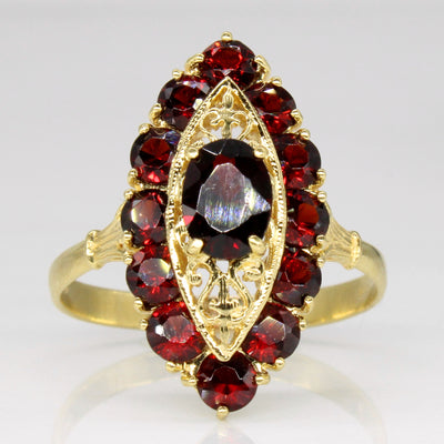 Garnet Cocktail Ring | 3.00ctw | SZ 10 |