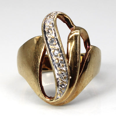 Diamond Wave Ring | 0.14ctw | SZ 7 |