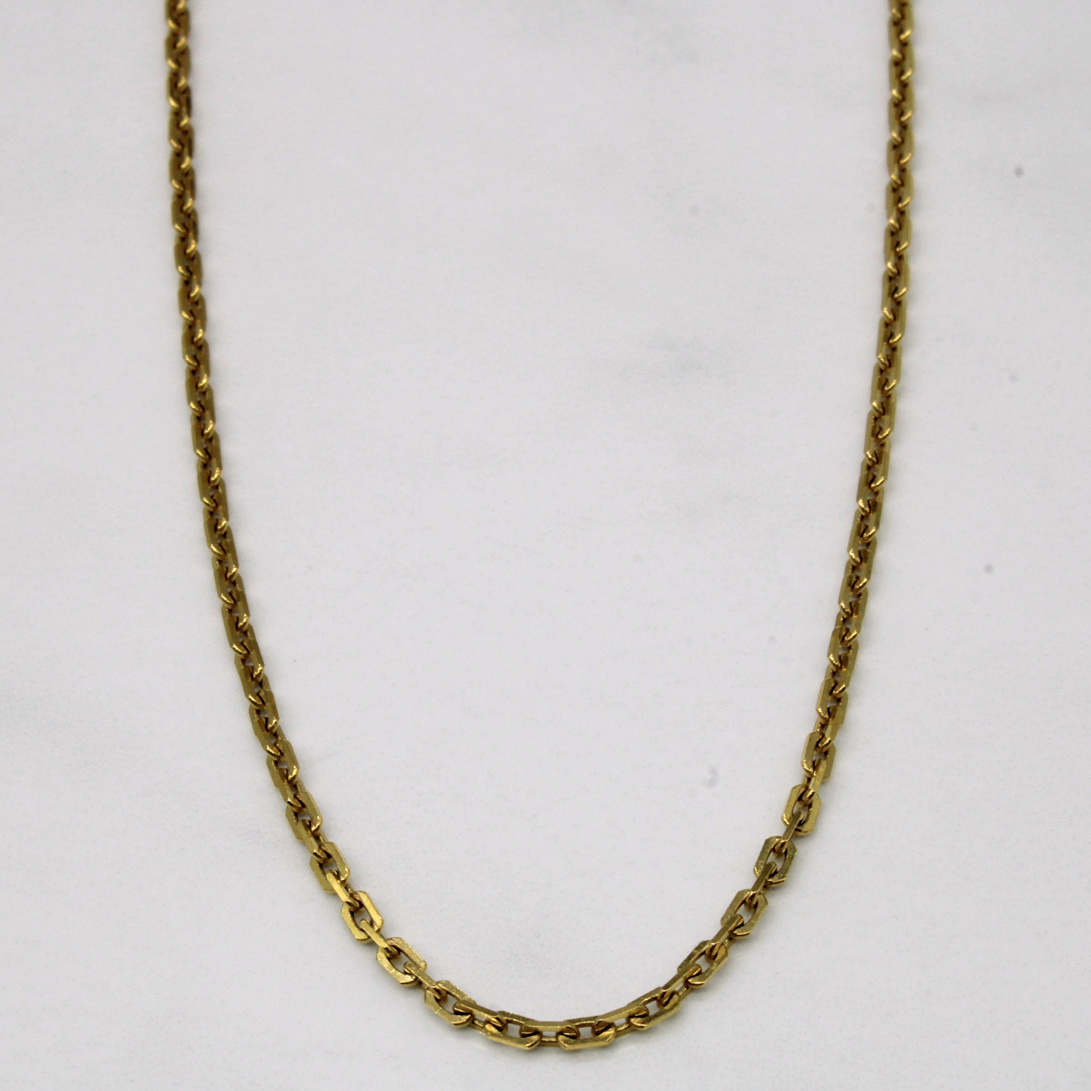 14k Yellow Gold Oval Link Chain | 18" |