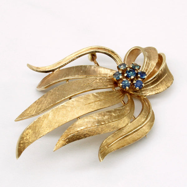 Ornate Sapphire Brooch | 0.50ctw |