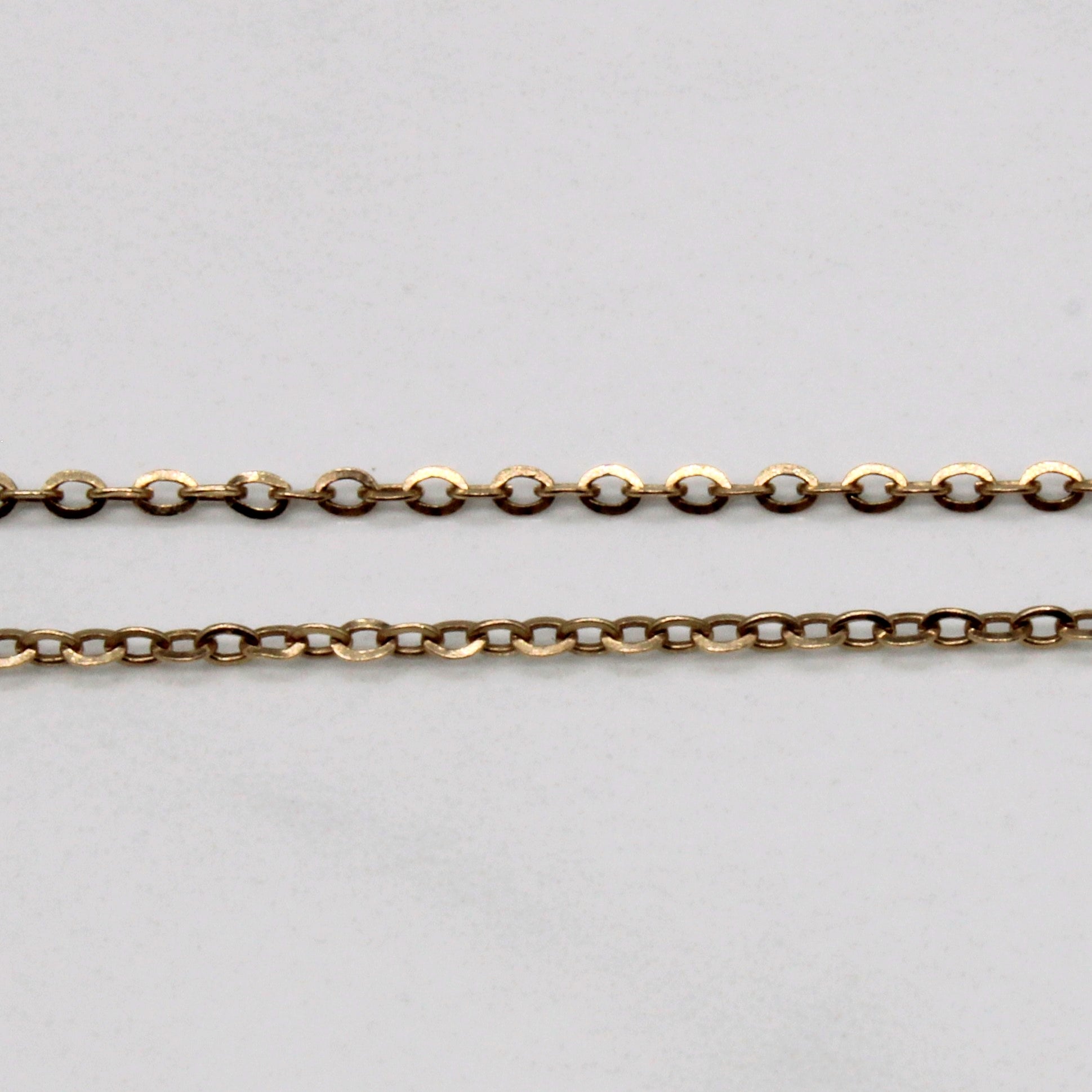 10k Yellow Gold Oval Link Chain | 22