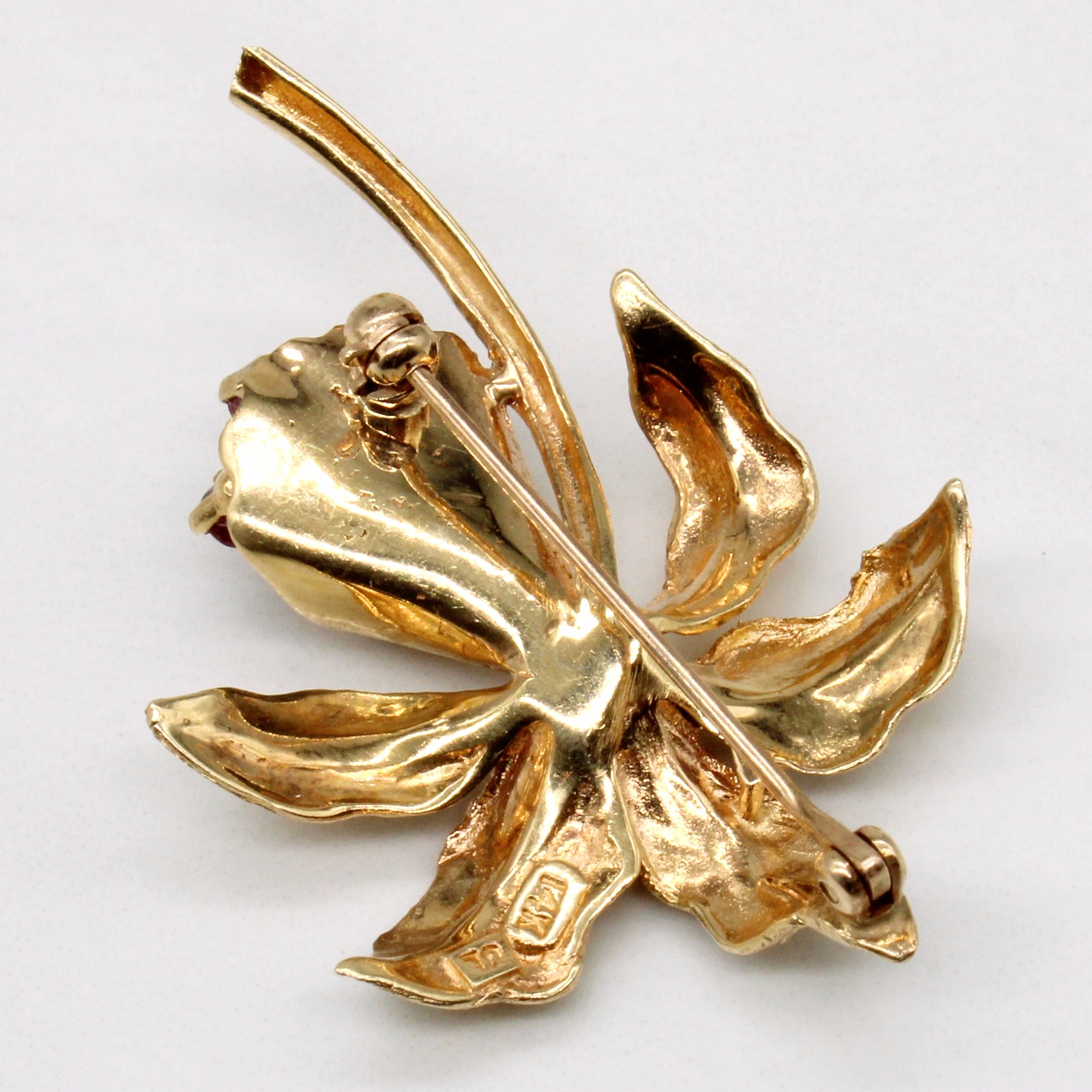 Ruby Floral Brooch | 0.36ctw |