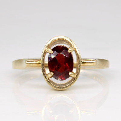 Garnet Cocktail 14k Ring | 0.68ct | SZ 6.5 |
