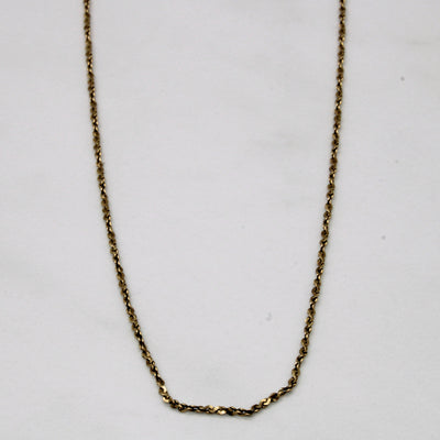 10k Yellow Gold Nugget Chain | 16