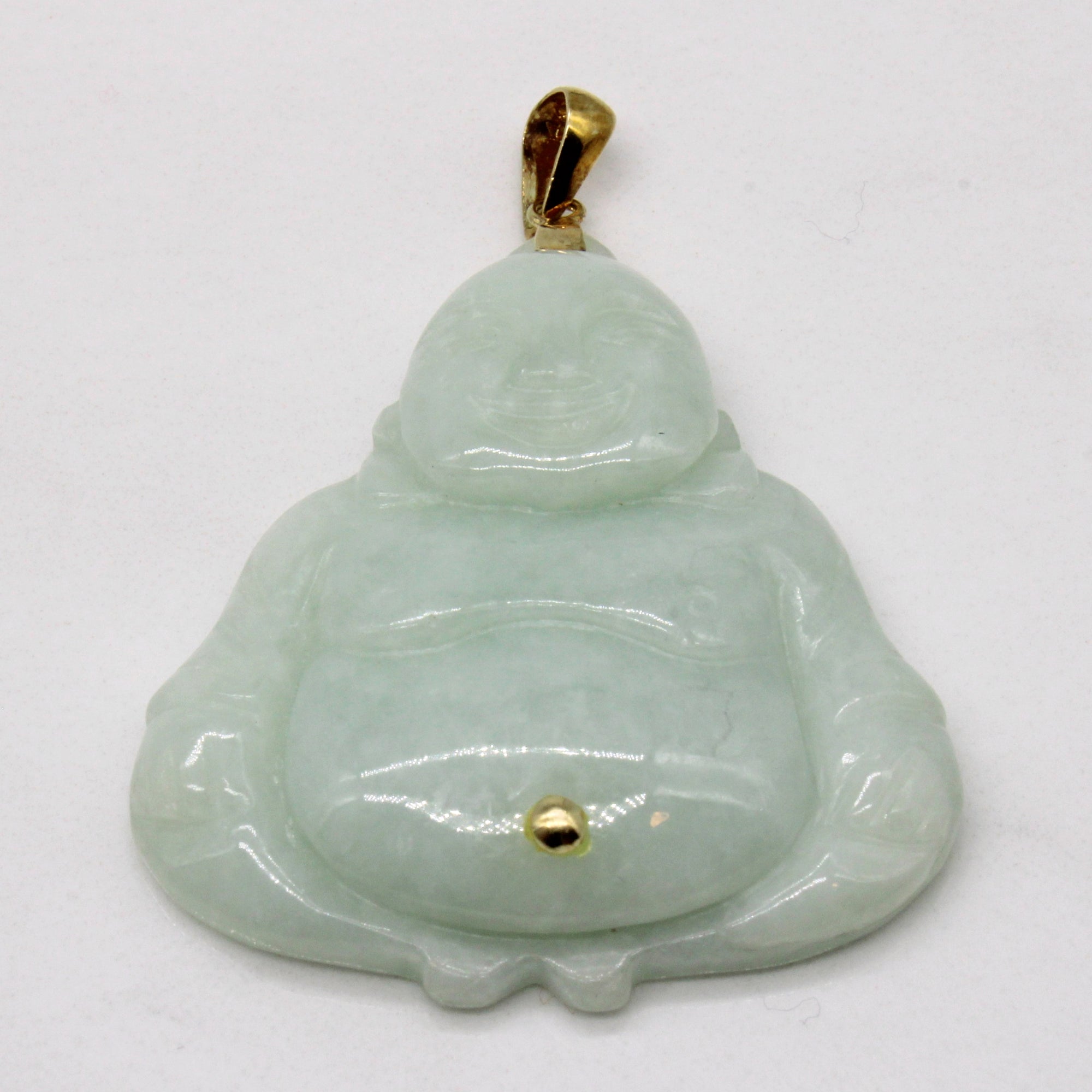 Carved Jadeite Buddha Pendant | 75.00ct | - 100 Ways